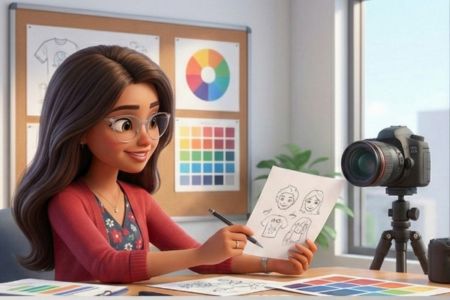 Illustration of Rachel, Co-founder and SEO Strategy Lead at Axel SEO Digital Solutions, specialist in Local SEO, digital strategy, content architecture, and brand communication for local businesses.